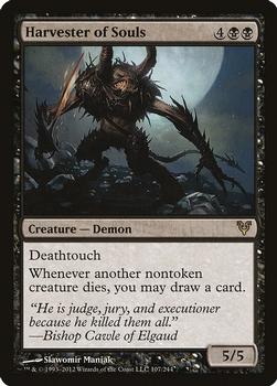 2012 Magic the Gathering Avacyn Restored #107 Harvester of Souls Front