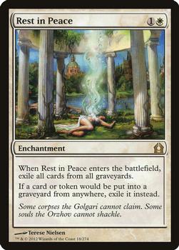 2012 Magic the Gathering Return to Ravnica #18 Rest in Peace Front