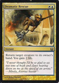 2012 Magic the Gathering Return to Ravnica #156 Dramatic Rescue Front