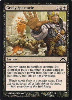 2013 Magic the Gathering Gatecrash #66 Grisly Spectacle Front
