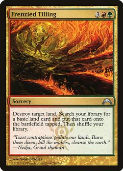 2013 Magic the Gathering Gatecrash #166 Frenzied Tilling Front