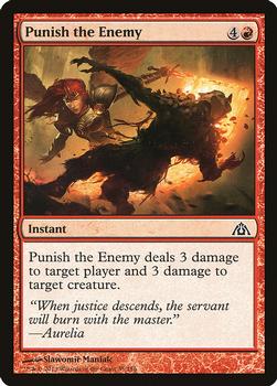 2013 Magic the Gathering Dragon's Maze #35 Punish the Enemy Front