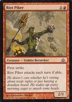 2013 Magic the Gathering Dragon's Maze #37 Riot Piker Front