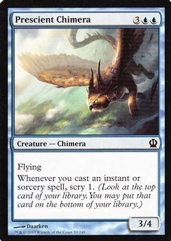 2013 Magic the Gathering Theros #59 Prescient Chimera Front
