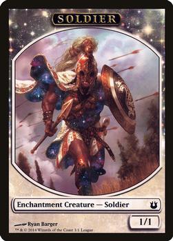 2014 Magic the Gathering Born of the Gods #NNO Soldier (Token) Front