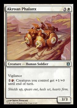 2014 Magic the Gathering Born of the Gods #2 Akroan Phalanx Front