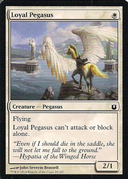2014 Magic the Gathering Born of the Gods #19 Loyal Pegasus Front