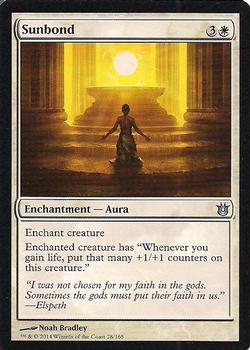 2014 Magic the Gathering Born of the Gods #28 Sunbond Front
