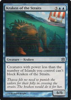 2014 Magic the Gathering Born of the Gods #42 Kraken of the Straits Front