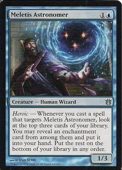 2014 Magic the Gathering Born of the Gods #43 Meletis Astronomer Front