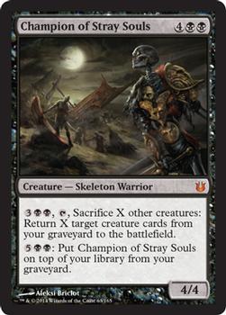 2014 Magic the Gathering Born of the Gods #63 Champion of Stray Souls Front