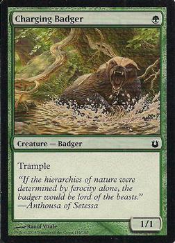 2014 Magic the Gathering Born of the Gods #118 Charging Badger Front