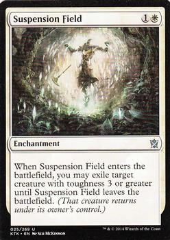 2014 Magic the Gathering Khans of Tarkir #25 Suspension Field Front