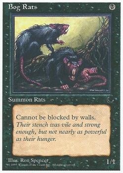 1995 Magic the Gathering Chronicles #NNO Bog Rats Front