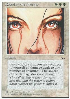 1995 Magic the Gathering Chronicles #NNO Blood of the Martyr Front