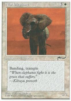 1995 Magic the Gathering Chronicles #NNO War Elephant Front