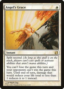 2013 Magic the Gathering Modern Masters #4 Angel's Grace Front