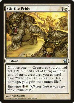 2013 Magic the Gathering Modern Masters #30 Stir the Pride Front