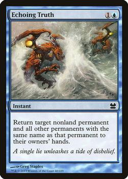 2013 Magic the Gathering Modern Masters #40 Echoing Truth Front
