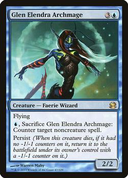 2013 Magic the Gathering Modern Masters #47 Glen Elendra Archmage Front