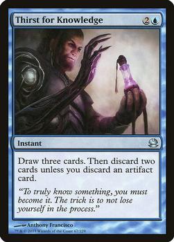 2013 Magic the Gathering Modern Masters #67 Thirst for Knowledge Front