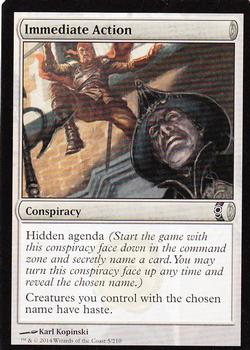2014 Magic the Gathering Conspiracy #5 Immediate Action Front