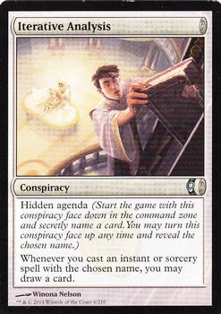 2014 Magic the Gathering Conspiracy #6 Iterative Analysis Front