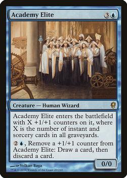 2014 Magic the Gathering Conspiracy #20 Academy Elite Front
