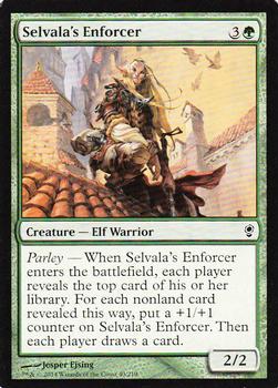 2014 Magic the Gathering Conspiracy #40 Selvala's Enforcer Front