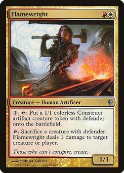 2014 Magic the Gathering Conspiracy #46 Flamewright Front