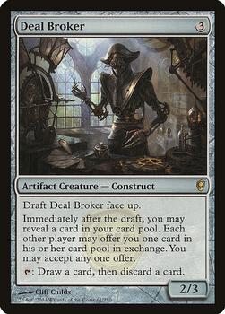 2014 Magic the Gathering Conspiracy #61 Deal Broker Front