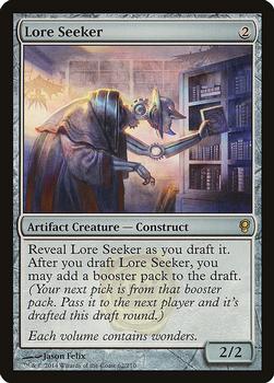 2014 Magic the Gathering Conspiracy #62 Lore Seeker Front