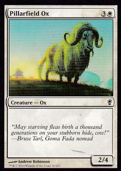 2014 Magic the Gathering Conspiracy #76 Pillarfield Ox Front