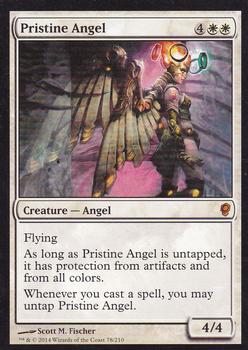 2014 Magic the Gathering Conspiracy #78 Pristine Angel Front