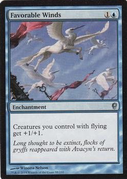 2014 Magic the Gathering Conspiracy #98 Favorable Winds Front