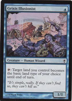 2014 Magic the Gathering Conspiracy #99 Grixis Illusionist Front