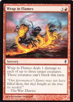 2014 Magic the Gathering Conspiracy #158 Wrap in Flames Front