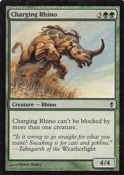 2014 Magic the Gathering Conspiracy #159/210 Charging Rhino Front