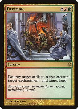 2014 Magic the Gathering Conspiracy #185 Decimate Front