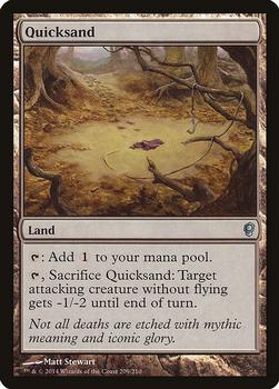 2014 Magic the Gathering Conspiracy #209 Quicksand Front