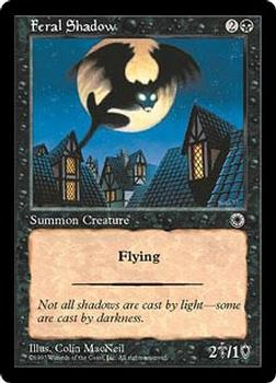 1997 Magic the Gathering Portal #NNO Feral Shadow Front