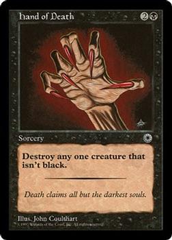 1997 Magic the Gathering Portal #NNO Hand of Death Front
