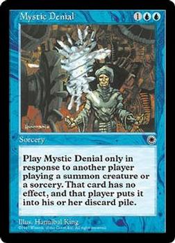 1997 Magic the Gathering Portal #NNO Mystic Denial Front