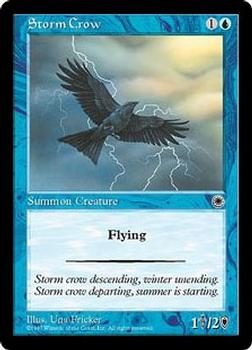 1997 Magic the Gathering Portal #NNO Storm Crow Front
