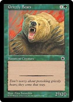 1997 Magic the Gathering Portal #NNO Grizzly Bears Front