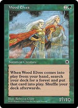 1997 Magic the Gathering Portal #NNO Wood Elves Front