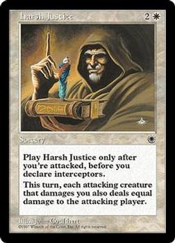 1997 Magic the Gathering Portal #NNO Harsh Justice Front