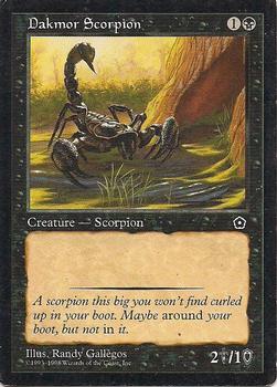 1998 Magic the Gathering Portal Second Age #NNO Dakmor Scorpion Front