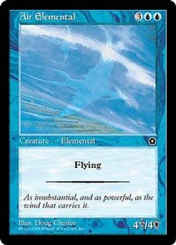 1998 Magic the Gathering Portal Second Age #NNO Air Elemental Front