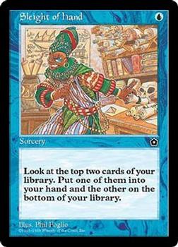 1998 Magic the Gathering Portal Second Age #NNO Sleight of Hand Front